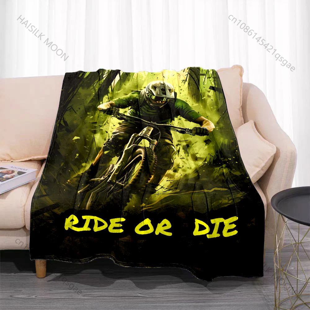 1PC Quiet gesture finger on lips silhouette Print Blanket Flannel Material Soft Warm for All Seasons Home sofa Camping Picnics