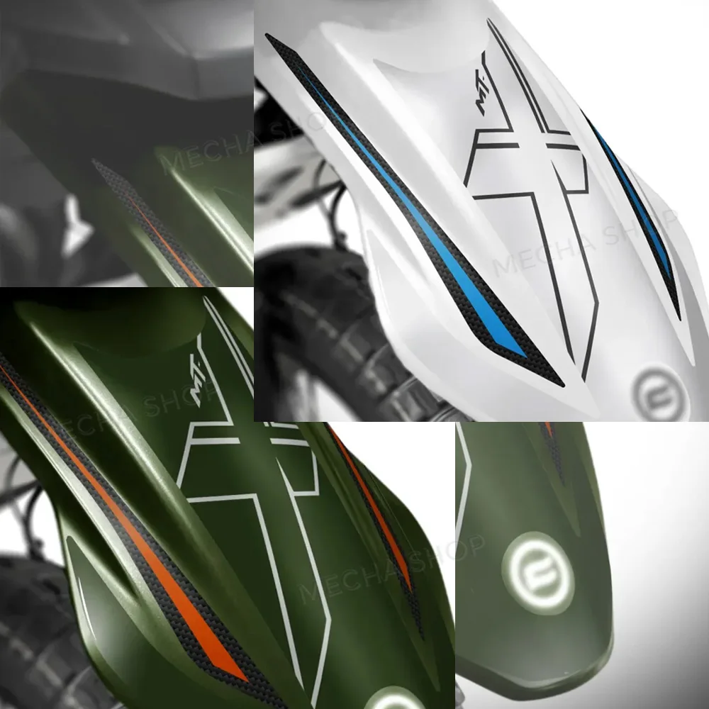 For CFMoto 1000 MT-X 2026 3D Resin Decal Motorcycle Accessories Upper Fender Stickers