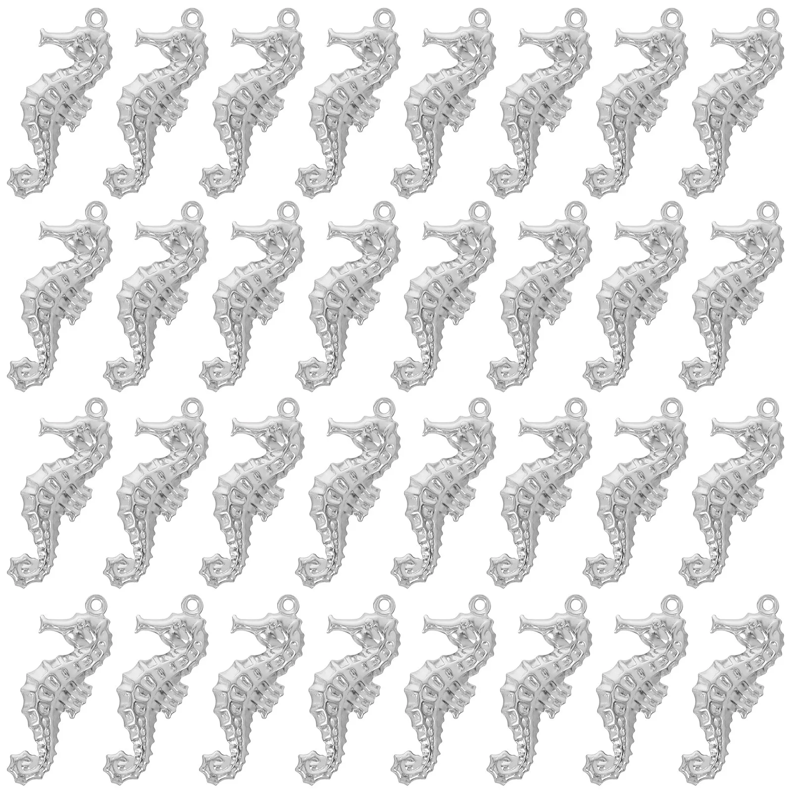 

50Pcs Sea Horse Pendant Charms Stainless Animal Jewelry Making Supplies for Necklaces Bracelets DIY Beach