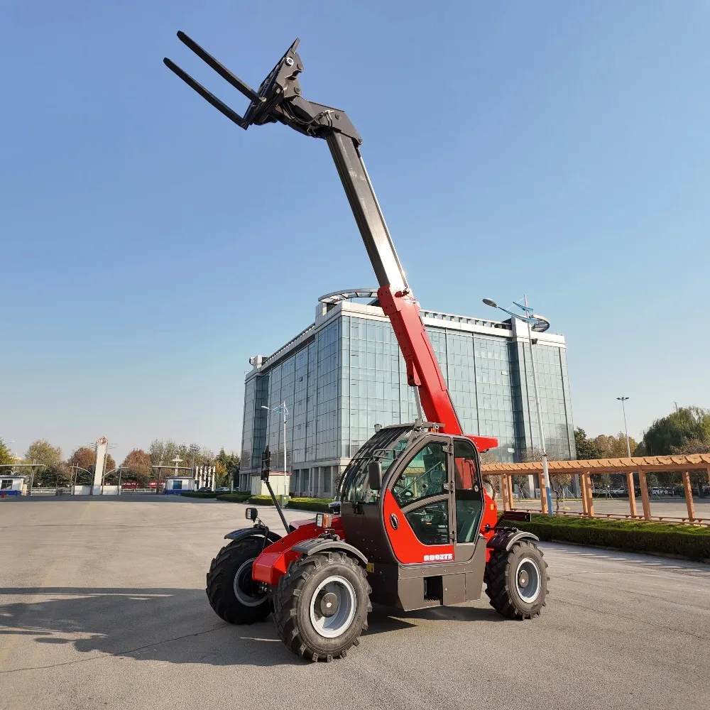 Telescopic Boom Forklift 3500 Kg Load Capacity Telescopic Boom Crab Steering High Efficiency Can Operate in Confined Spaces