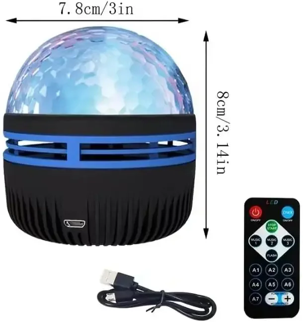 1pc Ocean Wave Projector Star Projector Water Galaxy Projector Night Light Patterns Northern Galaxy Light USB Recharge RGB Color