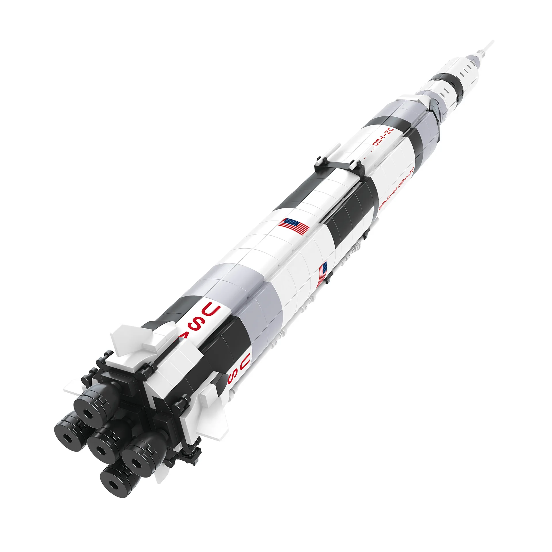 602PCS 59cm The Apollo Saturn V Building Blocks Space Rocket Idea 92176 Series Bricks Kid Toys For Children Birthday Gifts Boys