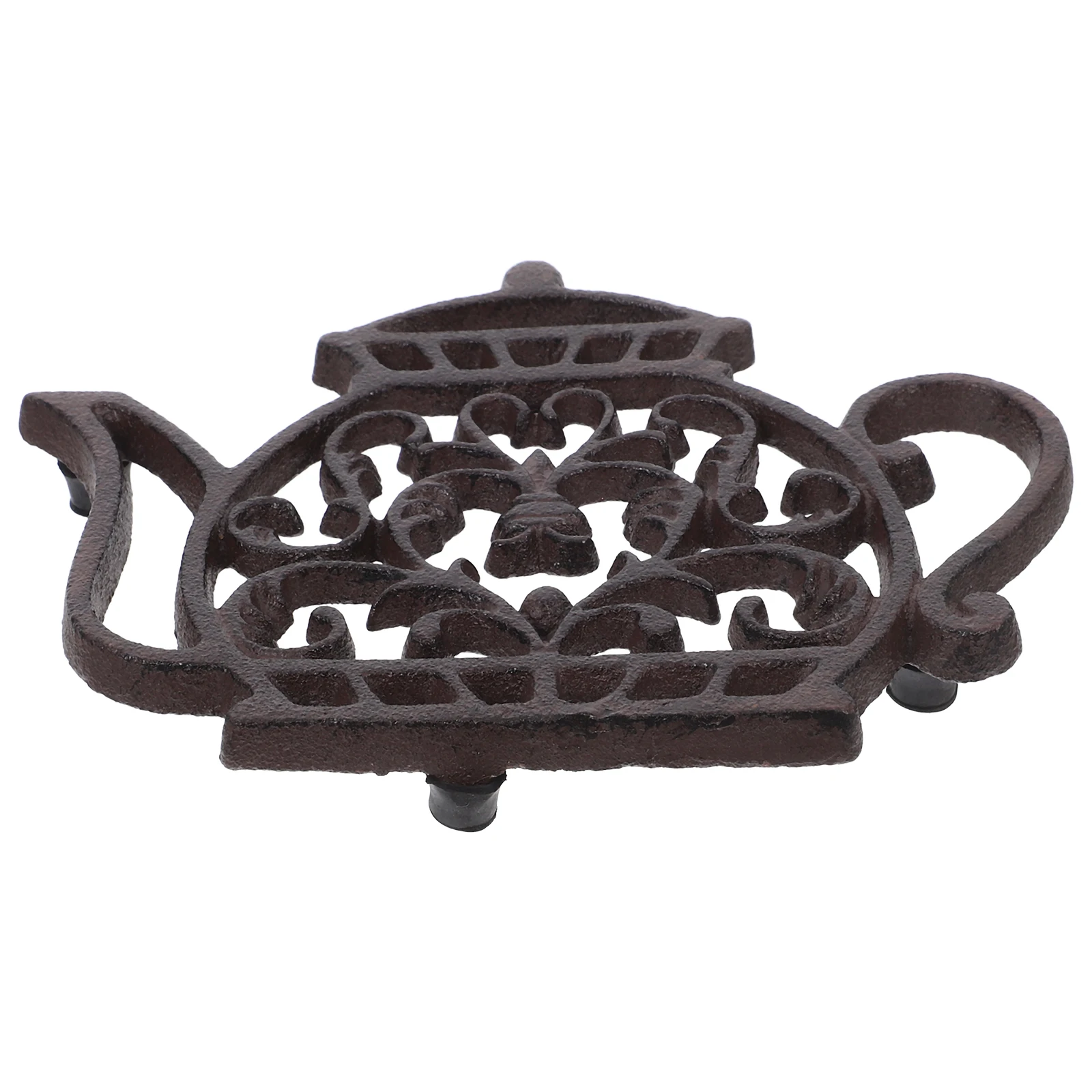 

Cast Iron Insulated Pot Holder Large Owl Nonslip Heat Resistant Trivet Kitchen Decor Mat Countertop Coffee Mug Pad Household