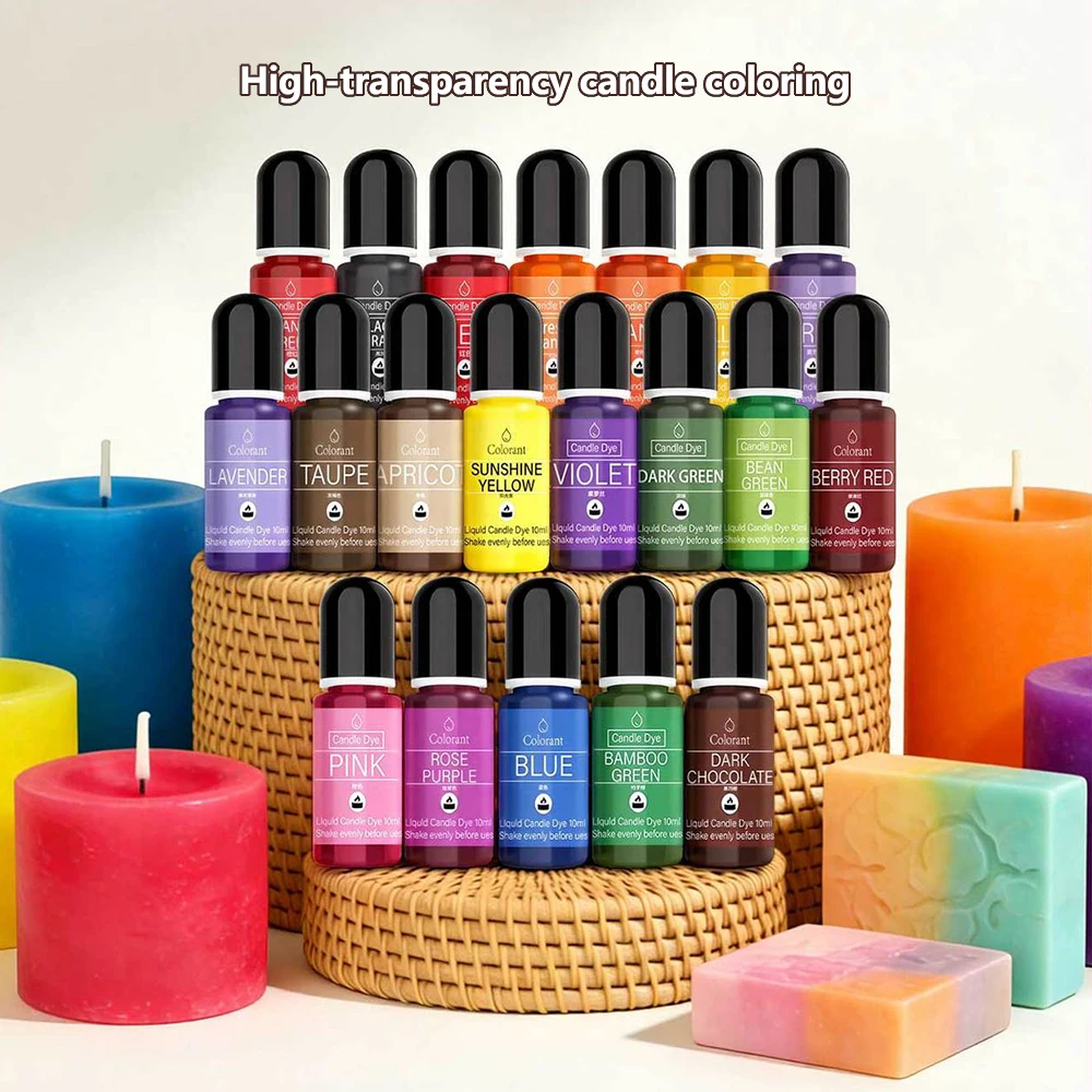 Soap Making Dye - 10ml 고색도 캔들 액상 염료 멀티컬러