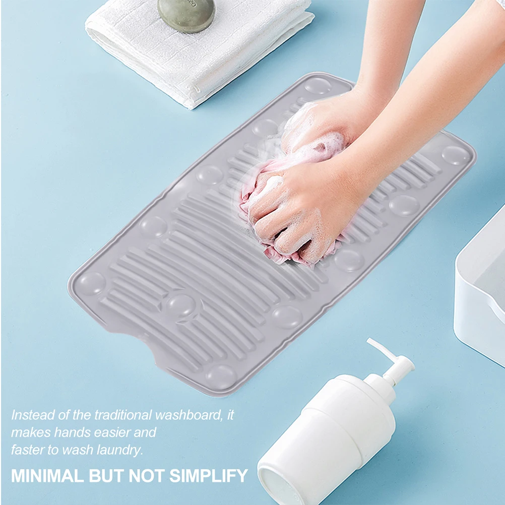 

3 Pcs Silicone Washboard High Quality PVC Non Slip Foldable Washing Tool Laundry Bathroom Easy Clean Safe Use Cute Color Clothes