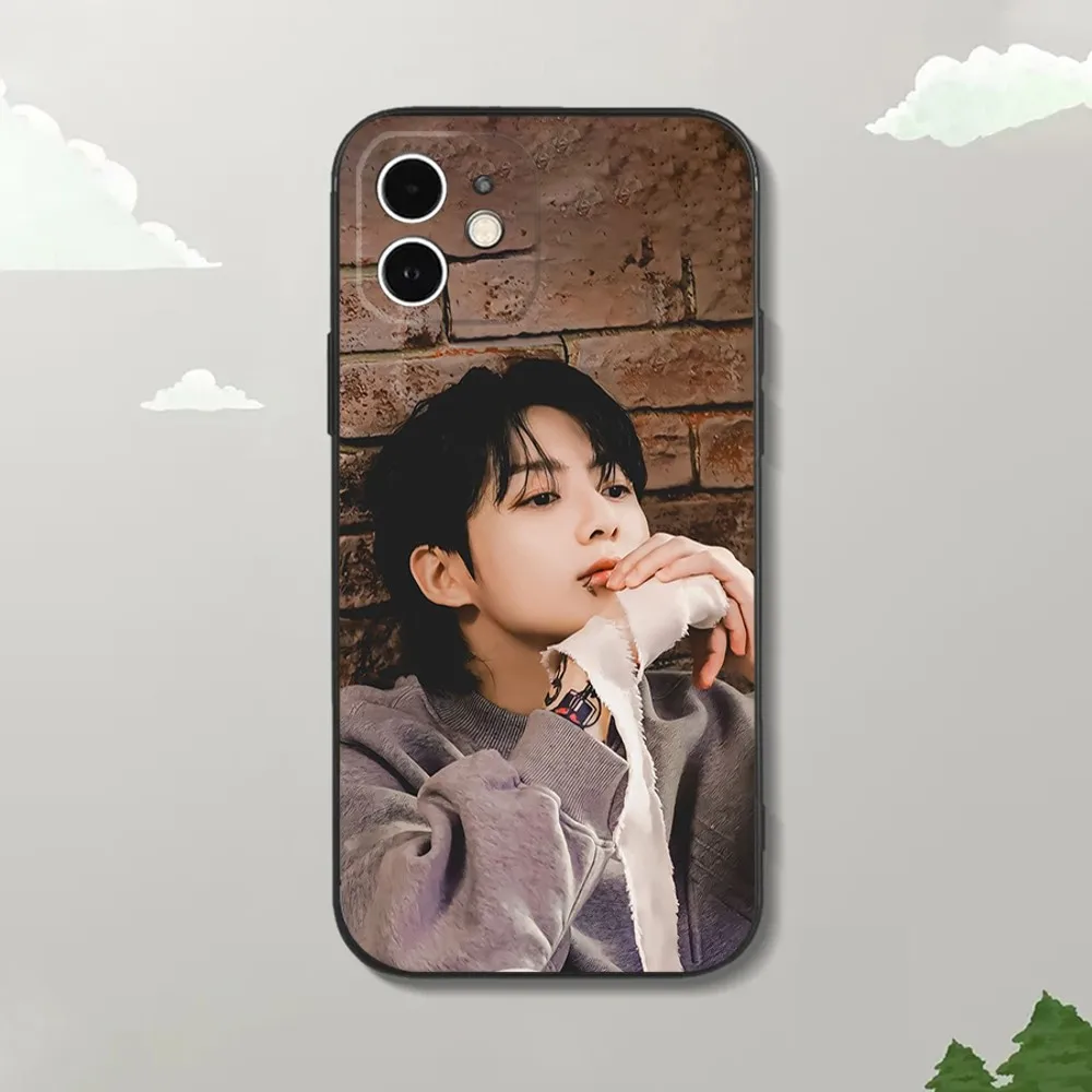 Kpop J-JungKookS-S Phone Case For iPhone15,14,13,12 Mini 11 Pro XR,X,XS,MAX 7,8 Plus Silicone Cover Soft Black