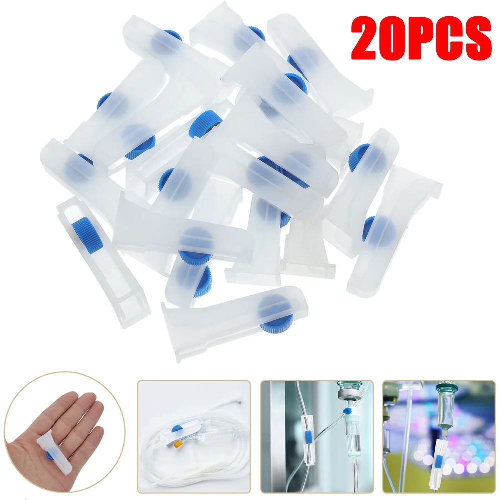 

20pcs Plastic Hose Regulator Control Valve Fittings Accessories Medical Tube Limiter Laboratory Devices Precision Adjuster