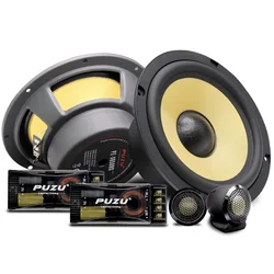PUZU PZ-6509S 6.5 Inch Glass Fiber Sound Cone Car Audio Two Frequency Set Speaker 180W Maximum Output Power