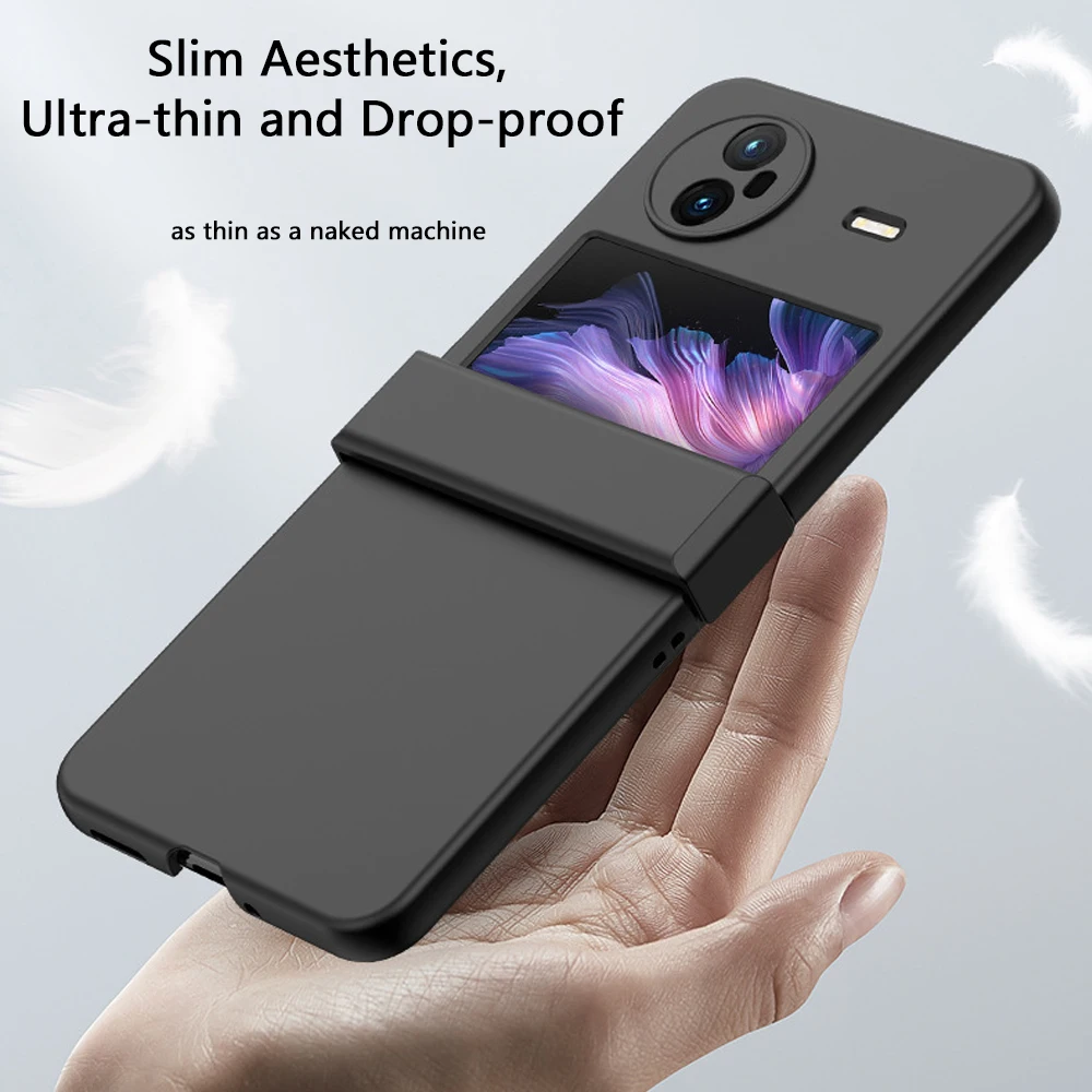 Skin Feel Case For vivo X Flip Xflip VIVOxflip Multicolor PC Full Cover Hard Case Ultra-thin Shockproof Protective Back Cover