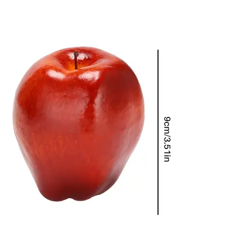 T36C 12 Pcs 가짜 과일 인공 실물 같은 시뮬레이션 붉은 집 집 장식 정물 부엌 장식