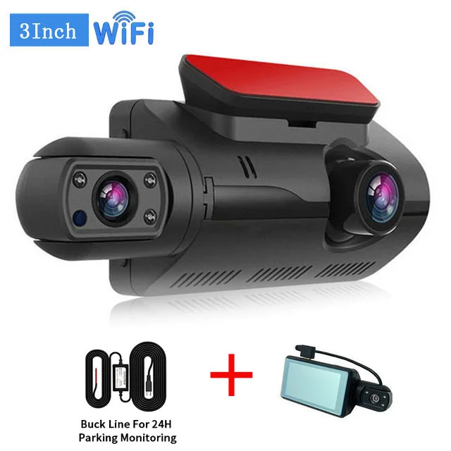 24H Car Video Recorder with WIFI HD1080P Dash Cam Car Black Box 3.0inch Camera Recorder Night Vision G-sensor Loop Recording