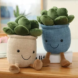 Tulip Plush Toy 9 inch Flower Pot Stuffed Plushie Pillow Decoration Soft Fluffy Toy Succulent Plants Friend Throw Pillow