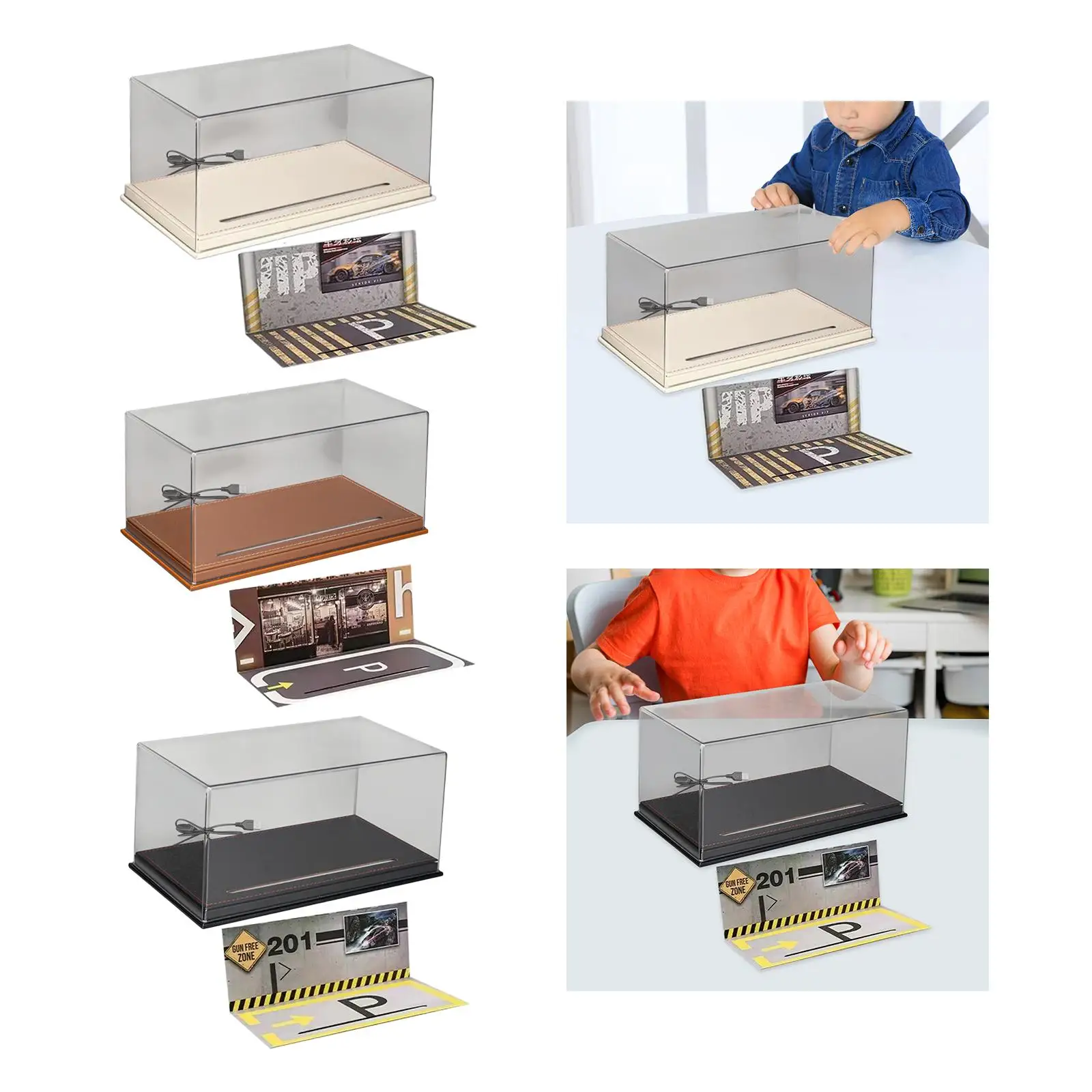 

Витрина для коллекционных моделей автомобилей 1:24, пылезащитный контейнер для миниатюрных моделей