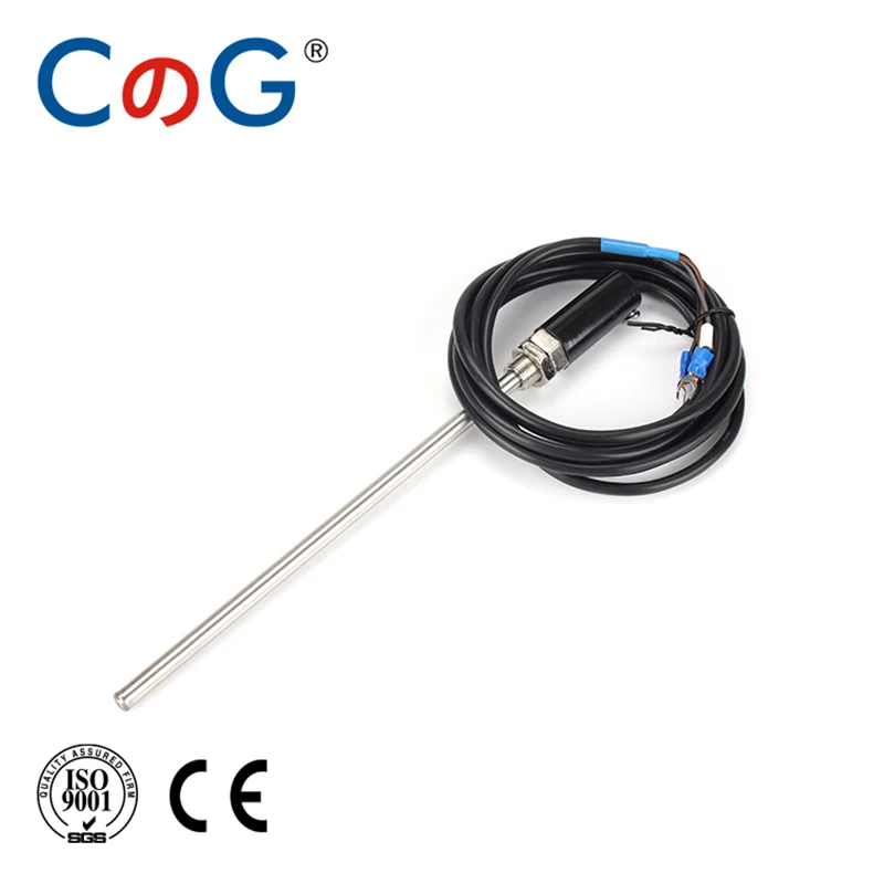 CG WZPT-03 PT100 1m 2m 3m 5m M12 Type Wire Cable 50mm 100mm 150mm 200 Probe Thermocouple Temperature Sensor for Temp Controller