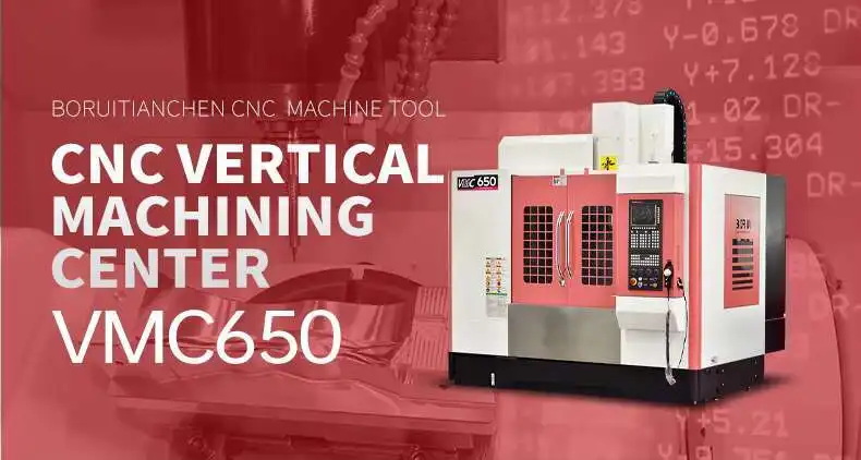 CNC VMC650 With Drilg, Milg And Boring Function Of X, Y, Z Coordinate Control Vertical Hining Center