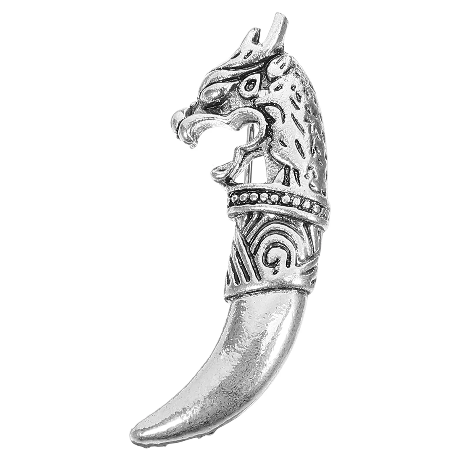 فريد الذئب رئيس بروش دبوس معدني ريترو ستايل التلبيب دبوس ل الدعاوى الملابس والاكسسوارات النساء الرجال الزخرفية بروش معدني دبابيس