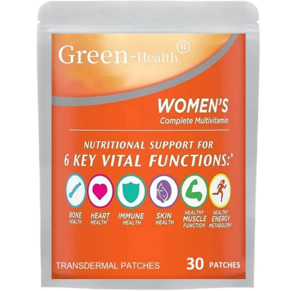 

30 Patches Womens Multivitamin Transdermal Patches With Vitamin A, B , C, D, And E, Calcium And Magnesium, Immune Support