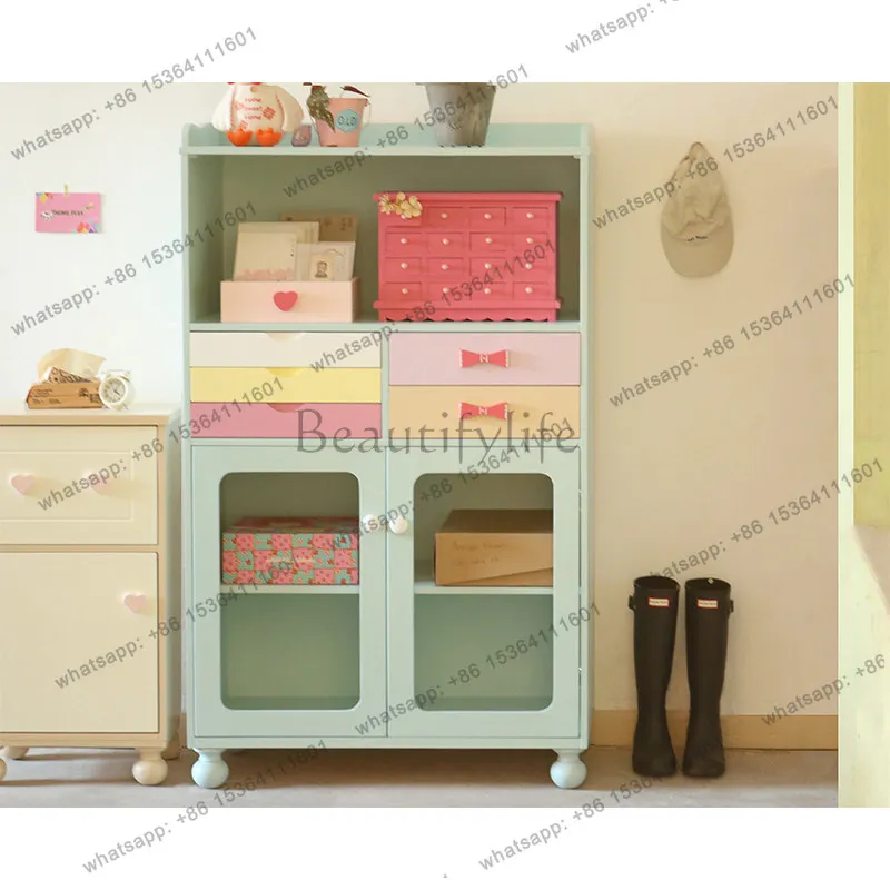 Wooden tableware, cup and saucer storage, side cabinets, figure display cabinets, can be customized