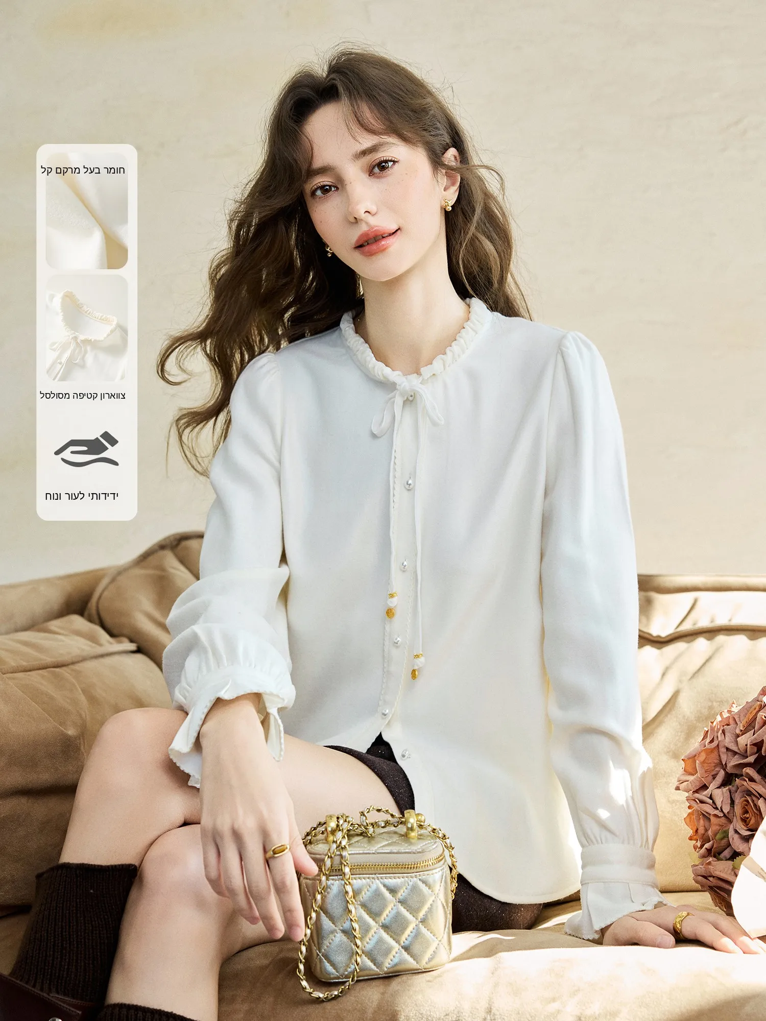 

Женская вельветовая рубашка-блузка: уникальная, красивая, белая, весенняя, повседневная, свободного кроя, длинная, из смесового полиэстера, теплая