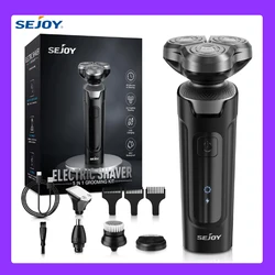 SEJOY Shaver Men USB Electric Shaver Powerful Beard Shaving Machine Electric Razor Rechargeable Waterproof