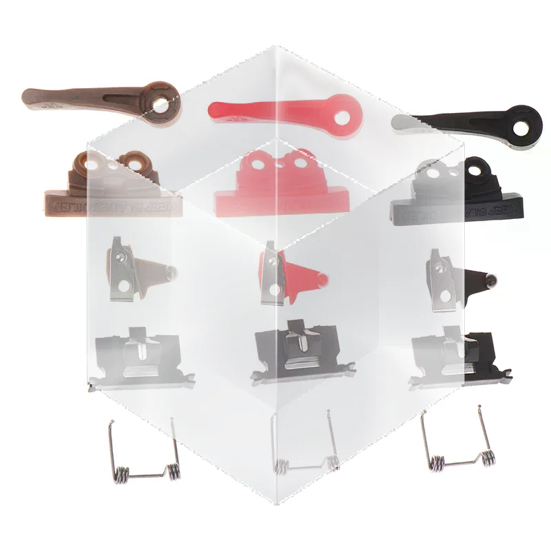 Lot de 5 pièces de rechange pour tondeuse à cheveux : capot de tête oscillante, interrupteur et tige de réglage pour tondeuses électriques 8591/8148