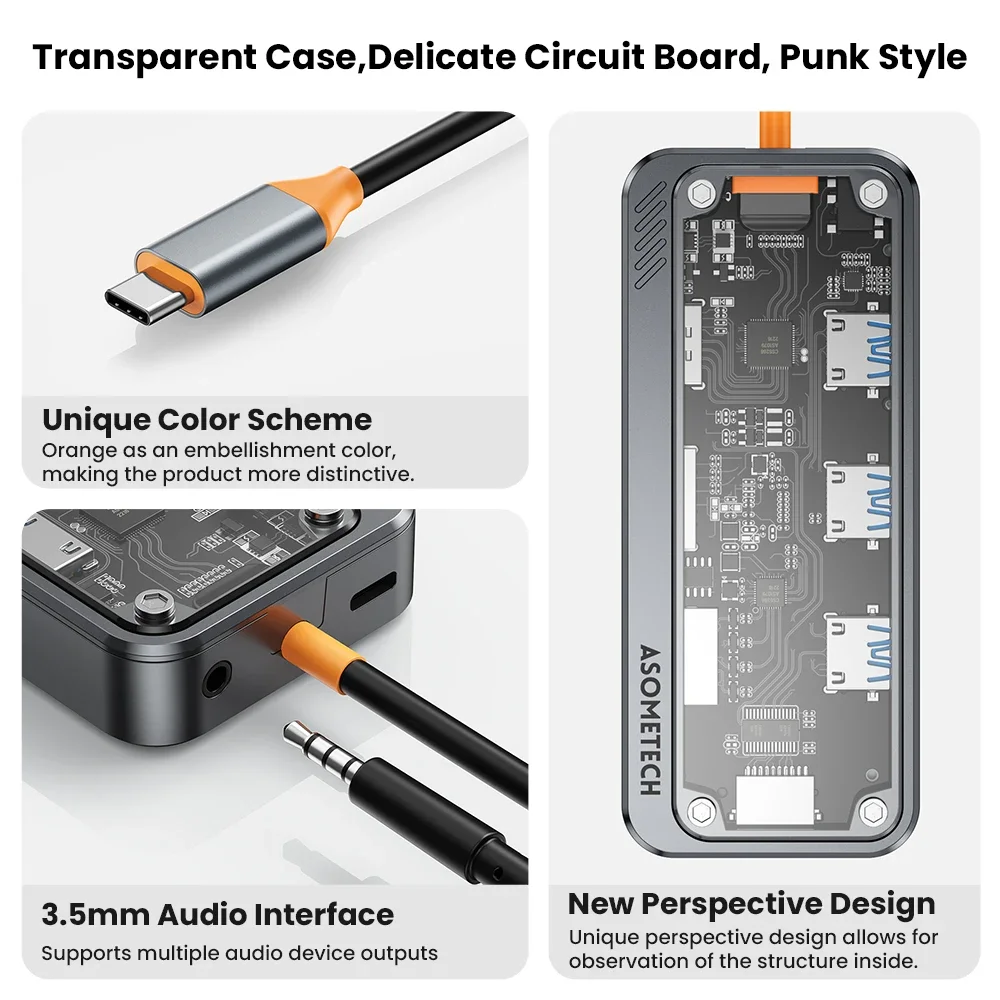 Imagem -06 - tipo c Hub Docking Station Usb c Hub 4k 30hz Hdmi Compatível Rj45 Pd100w Usb 3.0 Adaptador para Macbook Ipad Steam Deck pc 10 em