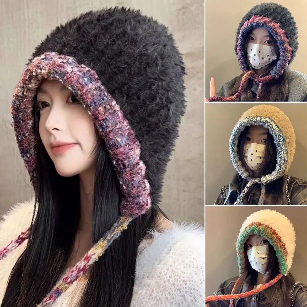 أزياء دافئة سميكة الأزياء أفخم قبعة يندبروف Coldproof محبوك قبعة دلو سدادات حماية الأذن قبعة صوفية الخريف الشتاء