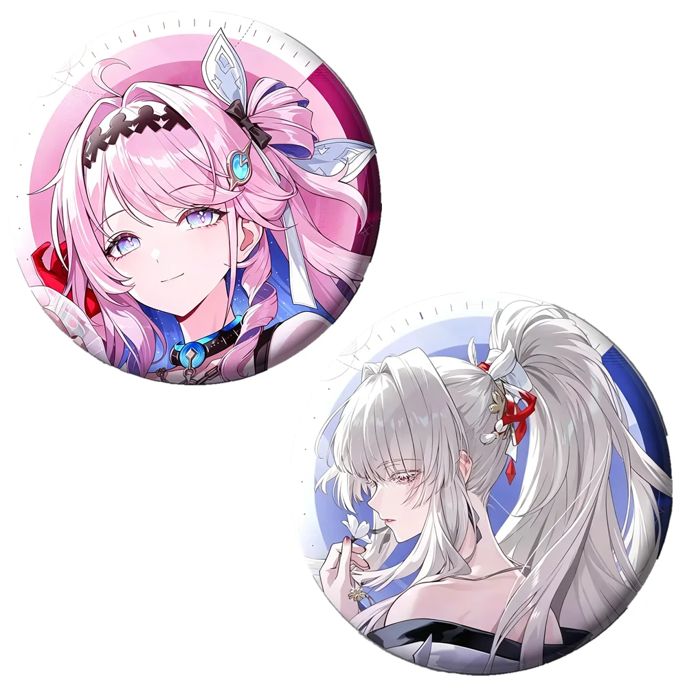 

58mm Game Wuthering Waves Feixue Aemeath Cosplay COSTUME Badge Pin SPTE Tinplate Brooch﻿ Prop