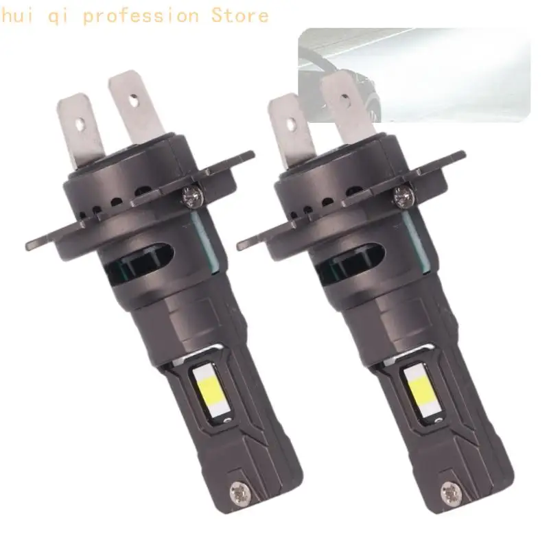 Car and Truck H7 LED Bulbs with Integrated Cooling Parts H8WE