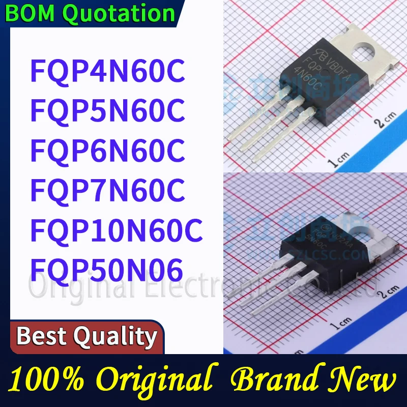 

5 шт./лот FQP4N60C FQP5N60C FQP6N60C FQP7N60C FQP10N60C FQP50N06 В наличии Оригинальные высококачественные