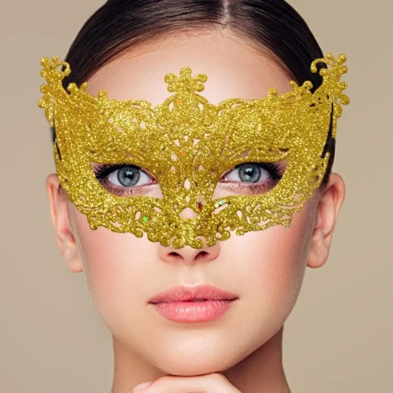 

Sparkly Masquerade Mask Eyemask Halloween Mardi Gras Cosplay Party Face Mask F3MD