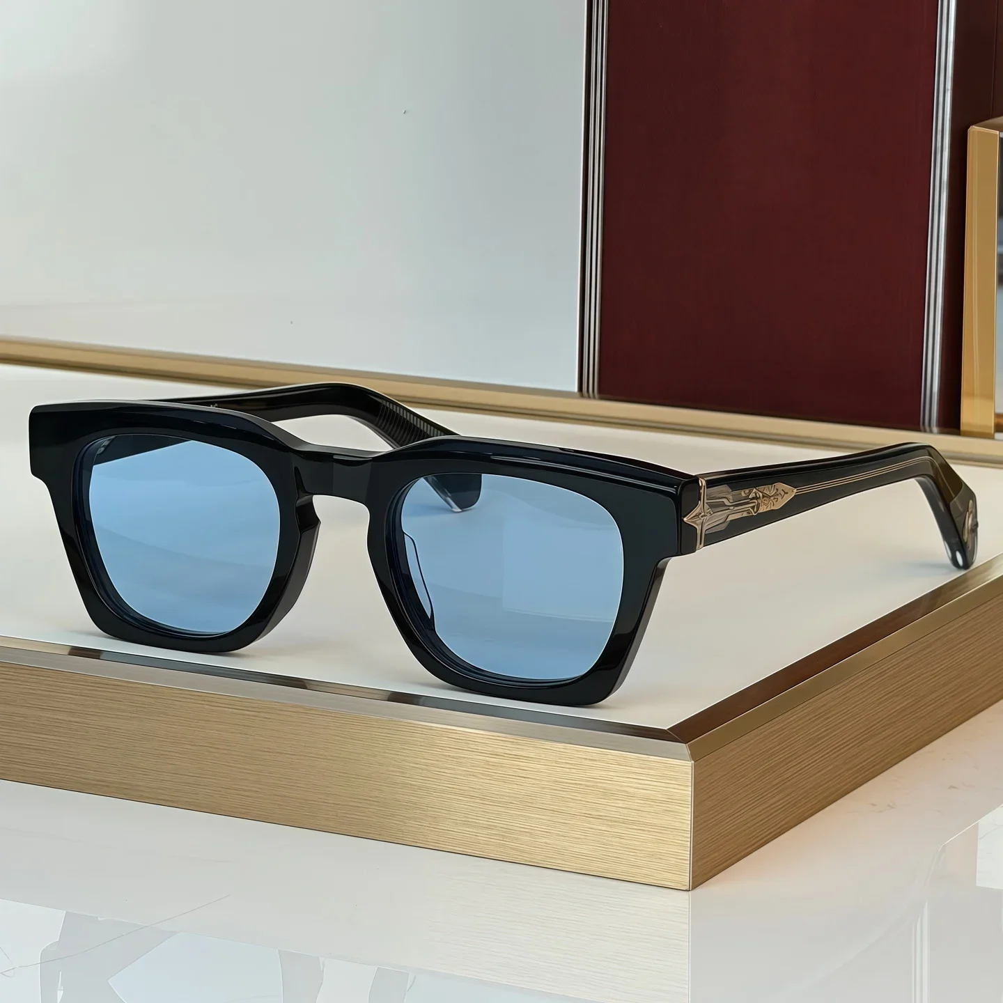 JM RAWLINS SIZE 49-23  Top Quality Sunglasses for Men Classic Women Luxury Designer Fashion sun glasses UV400 With box