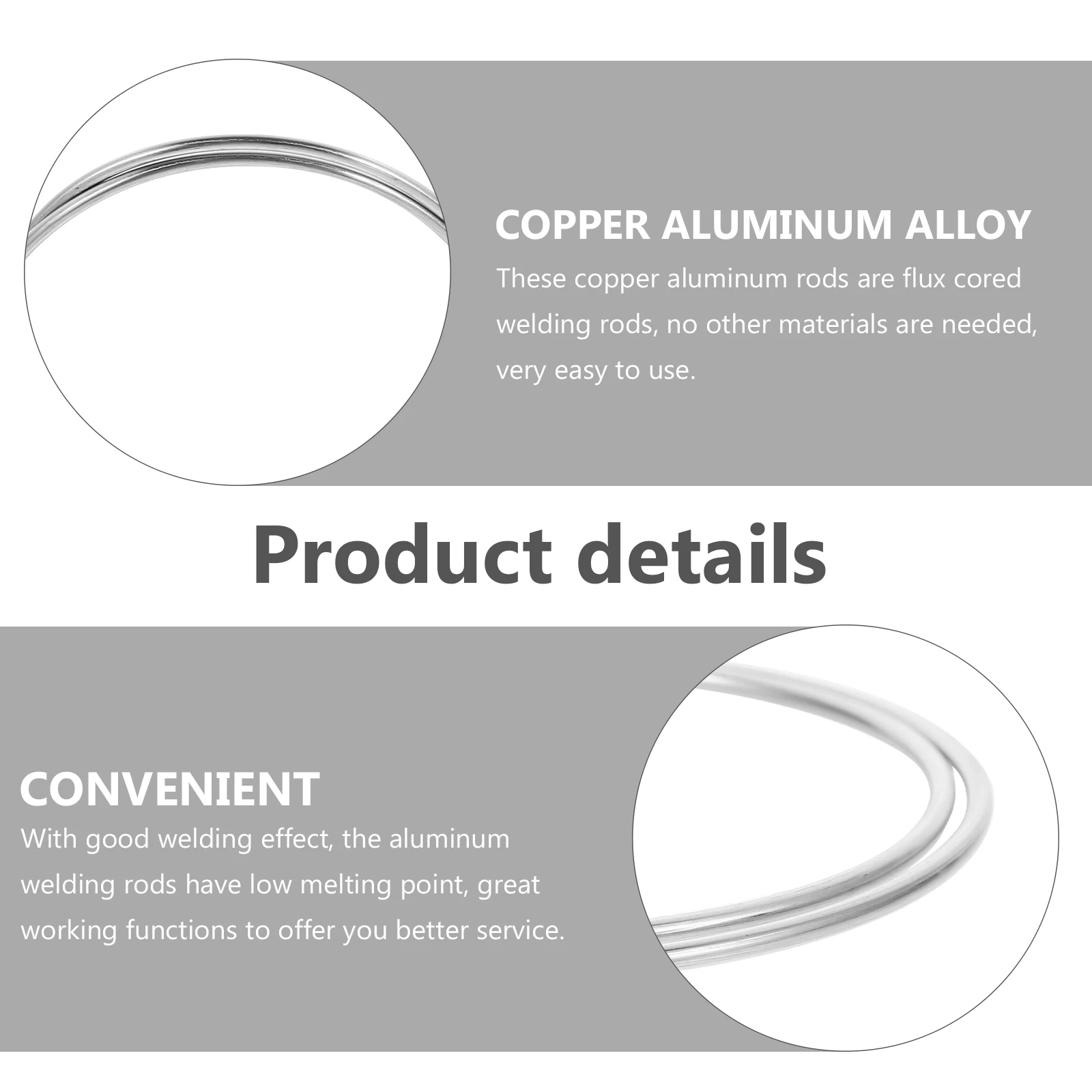 

3Pcs Copper Aluminum Welding Sticks Flux Cored Low Heat Rods for Radiators Motor Appliances Welding Aluminum Rods for Radiator