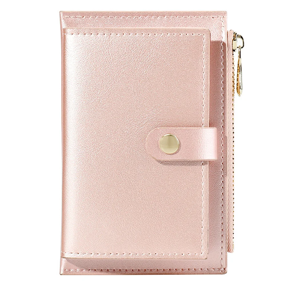 

1Pcs Pearl Laser Zipper Coin Wallet High Quality PU Multi Card Holder Small Lightweight Change Purse for Women Travel