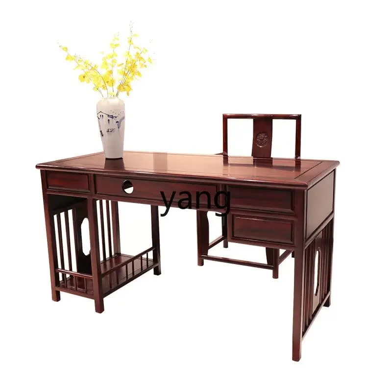

ZYF mahogany computer desk desk Chinese writing desk solid wood