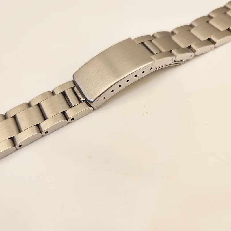 Tali jam tangan untuk Seiko 5 snsnxs75 SNXS77 band Links gelang jam baja tahan karat Tautan sekrup Solid ujung melengkung berongga