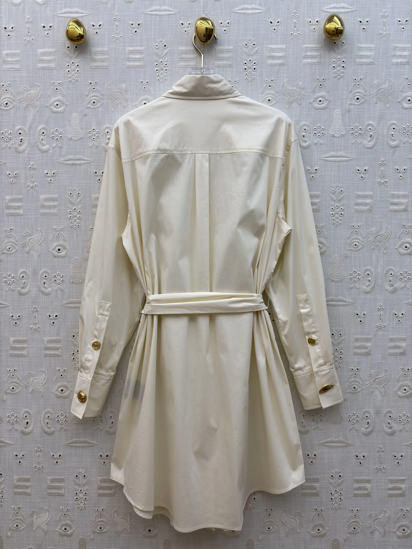 2026 summer new collar and button up shirt dress