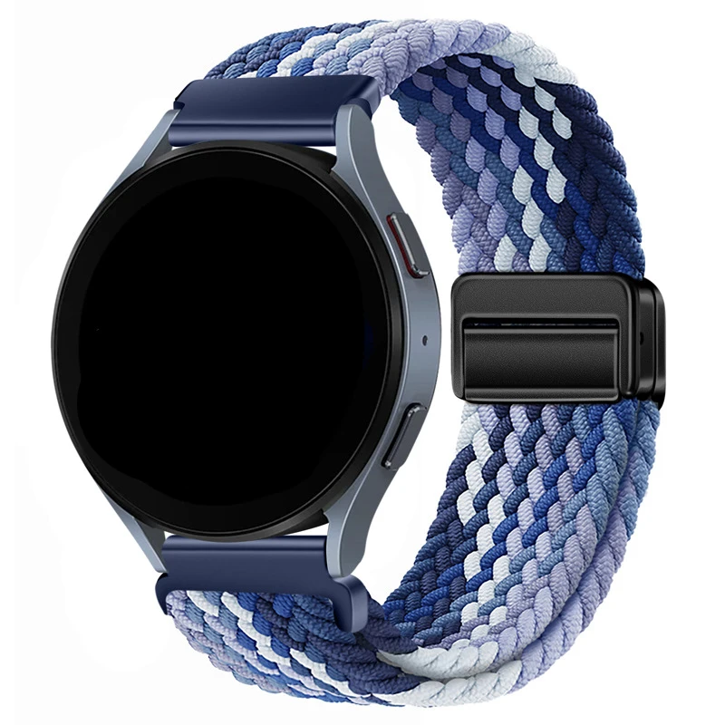 Braided Loops Magnetic clasp for Samsung Watch 6/5/4/Huawei GT 4/Amazfit GTR/Garmin Fenix 7/Fitbit Versa 2/3/4 watch strap