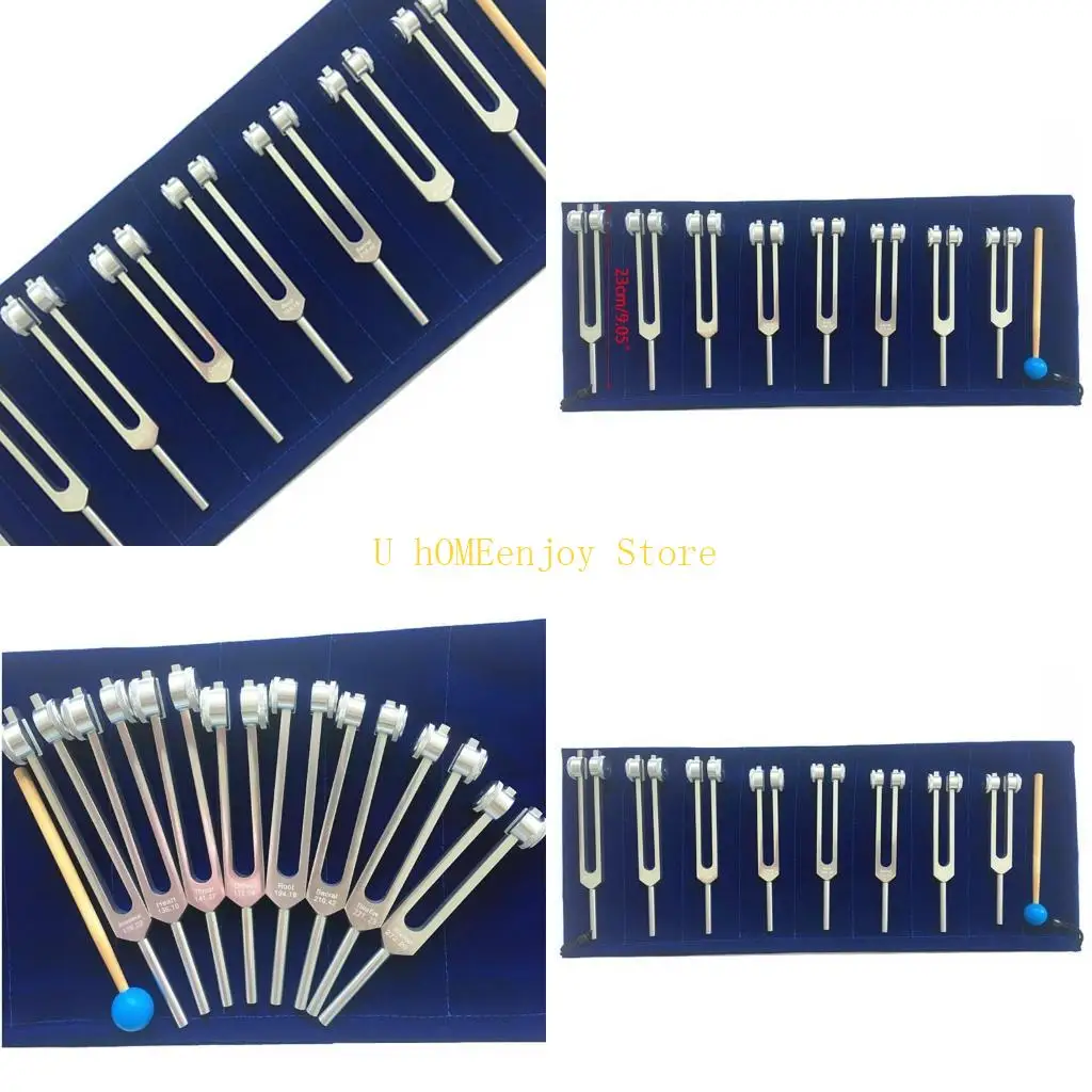 B0KF 136.1HZ 126.22Hz Aluminum Medical Tuning Fork Hammer Ball Diagnostic
