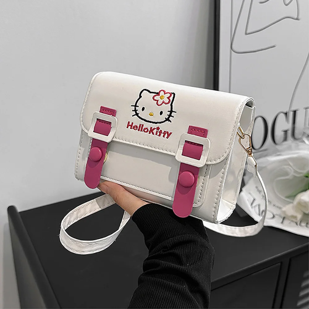 Kawaii HelloKitty الكرتون حقيبة كتف أنيمي حقيبة كروسبودي لطيف رسول حمل حقيبة الظهر الموضة المحمولة حقيبة هدية الكريسماس