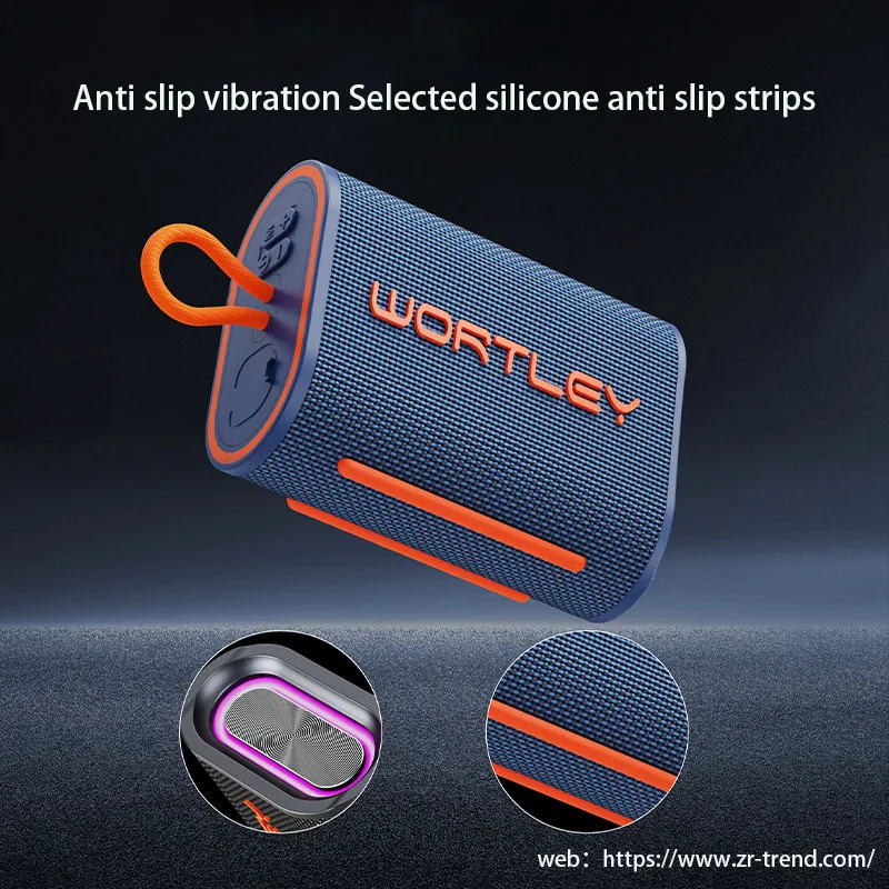 

Outdoor Portable Mini Bluetooth Speaker FM Radio Large Volume TWS Stereo Wireless Subwoofer with TF Card Slot Long Battery Life