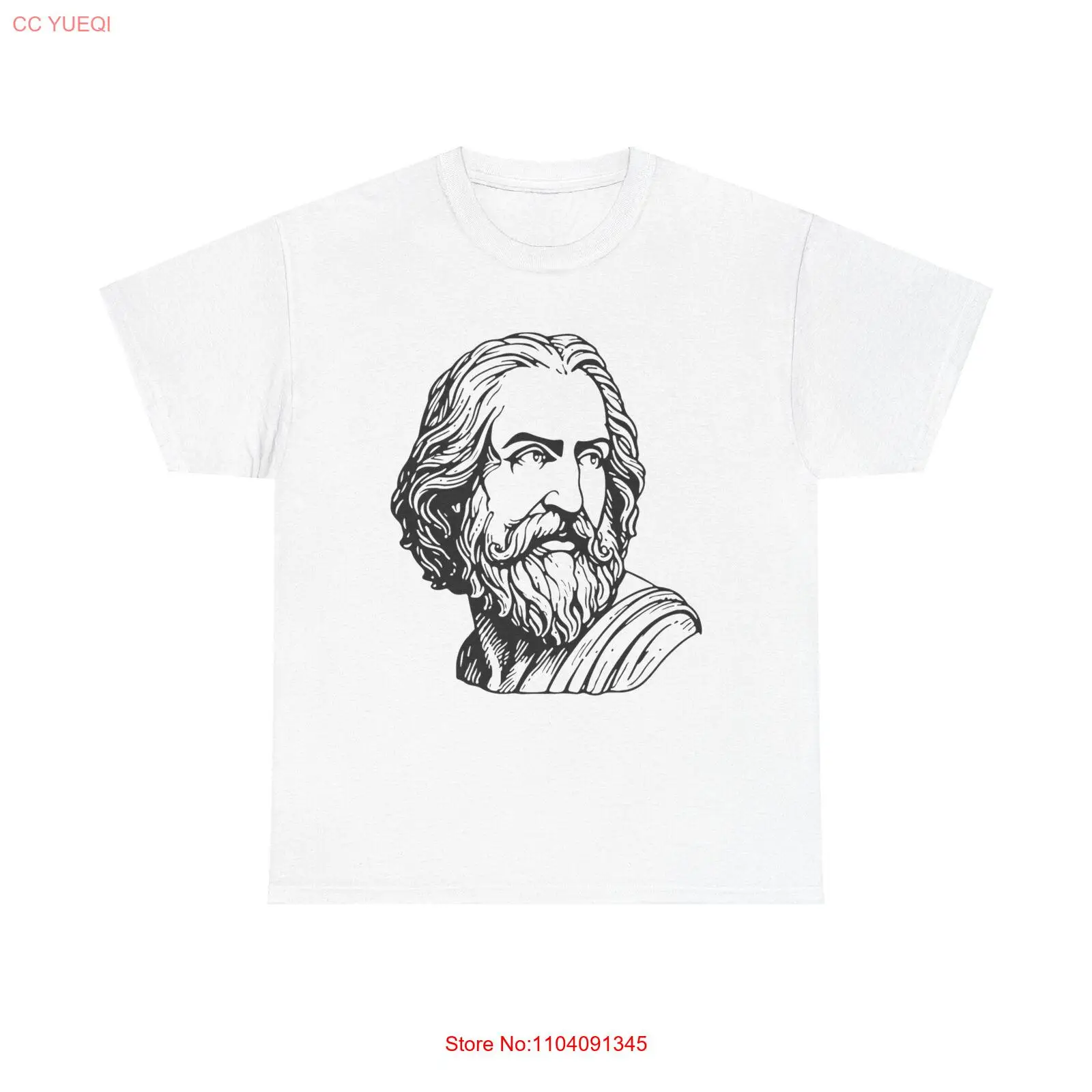 Philosopher's Gaze T-Shirt - Socrates wisdom ancient Greece thinker knowledge