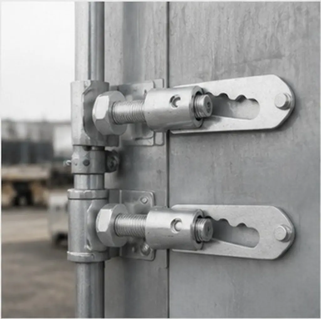 2Pcs Trailer Latch Lock Heavy Duty Bolt Fastener Galvanized Wedge Pin Threaded Drop Lock for Truck Bed Tailgate Horsebox