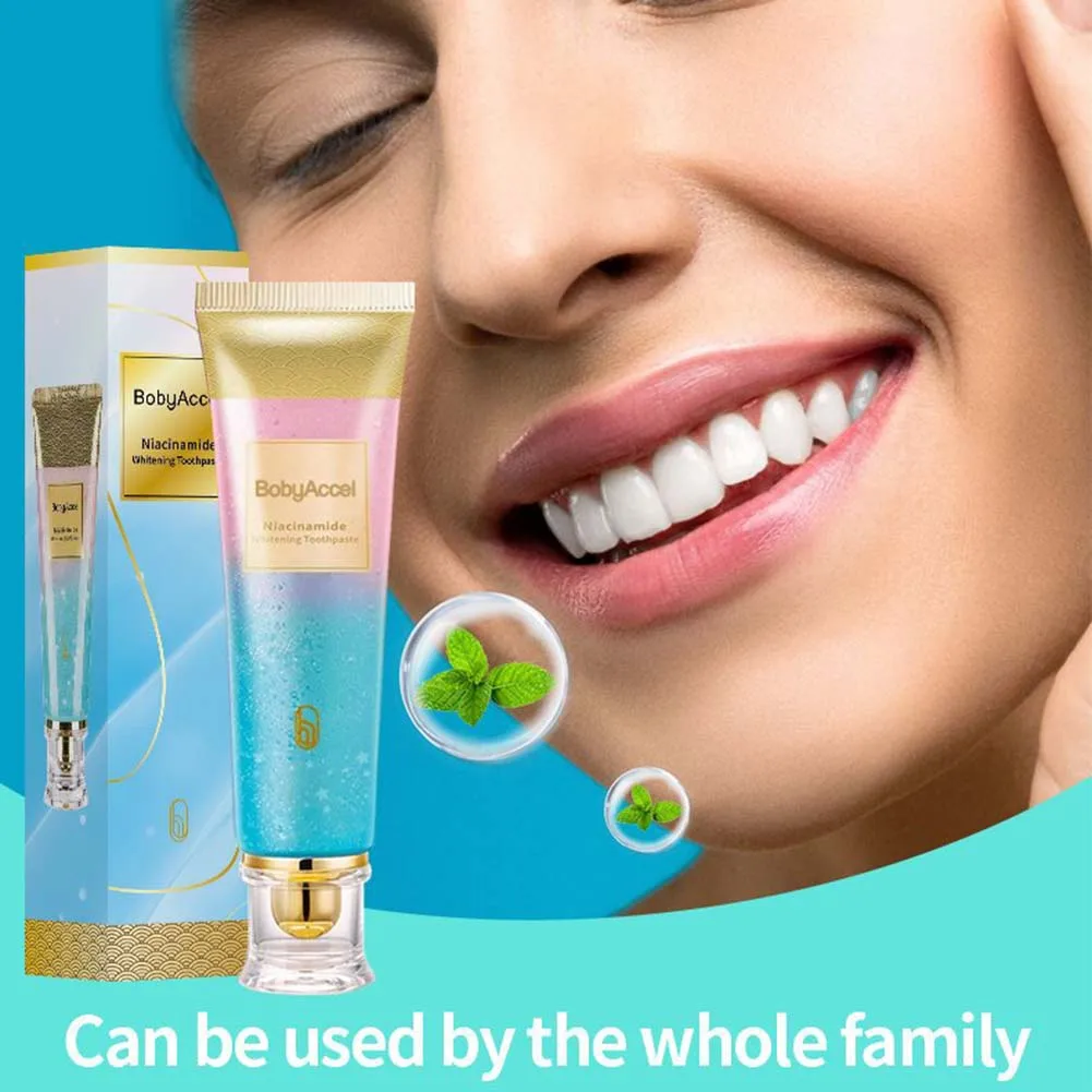 Nicotinamide Teeth Brightening Toothpaste Fresh Breath Deeply Cleaning Reduces Plaque Toothpaste Protect Tooth Enamel Oral Care