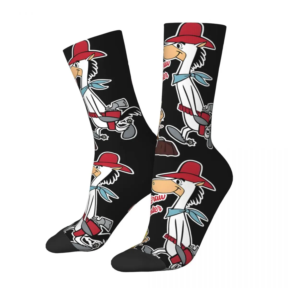 Vintage Together Play Men's compression Socks Unisex Q-Quick Draw McGraw Show Harajuku Seamless Printed Novelty Crew Sock