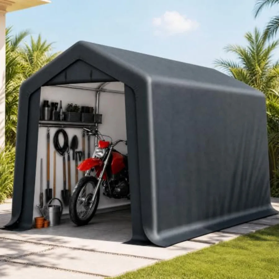Storage Tents, Feet Portable Carports Motorcycle Sheds Garage