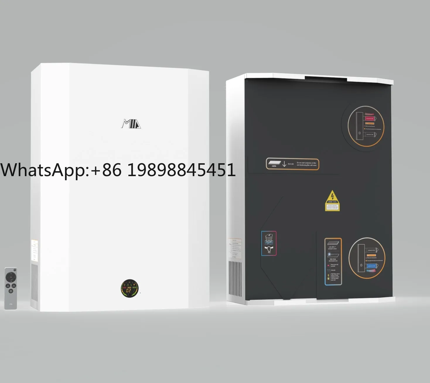 

Best Quality 220V Indoor Wall Mounted HEPA Filter air Purification Small Fresh air Ventilation for Home WIFI control