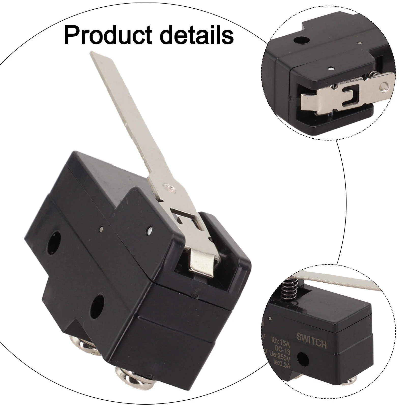 Limit Switch For LXW5-11G2 Roller Hinge Lever SPDT 1NO 1NC Momentary Micro AC 250V/DC 220V Mechanical Limit Switch Tool