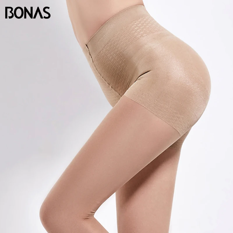 

BONAS 40D Plus Size Pantyhose Women Nylons Tights Lady Sexy Skin Black Slim Spring Summer Fashion Pantyhose Suitable For 100kg