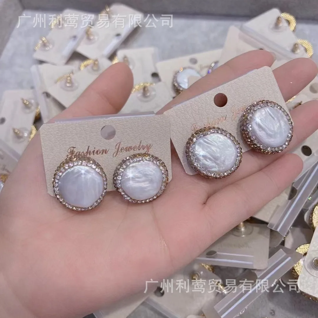 

Natural Baroque pearl stud earrings jewelry, retro court only large quantity of cross-border clothing wholesale from you